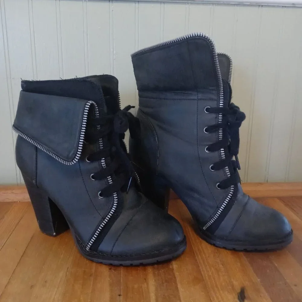 Charlotte Russe Grey Ankle Boots - Picture 3 of 6